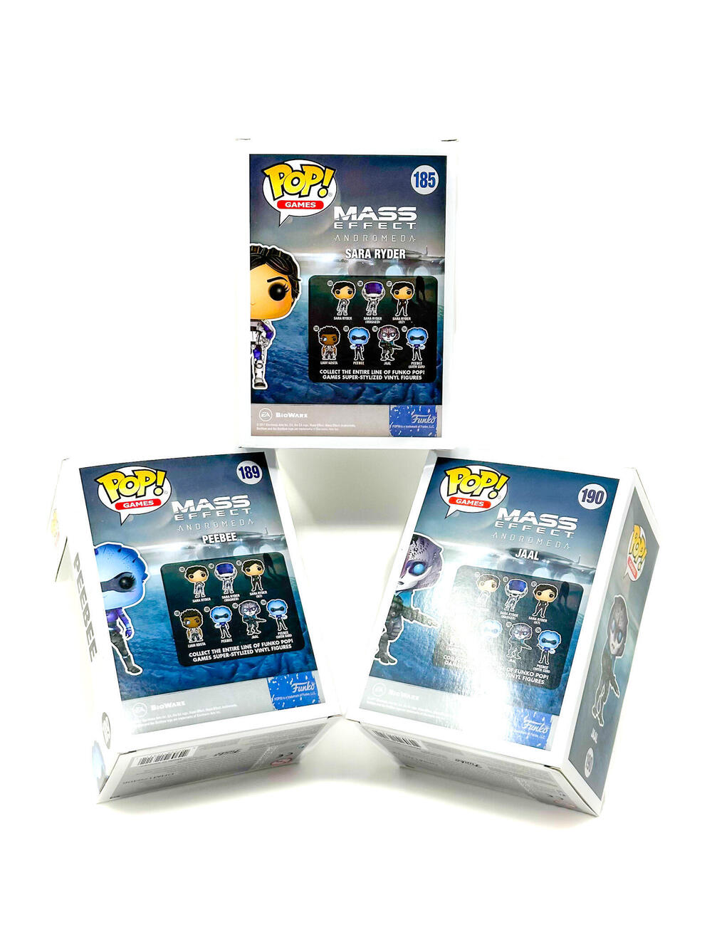 Funko Pop Mass Effect Andromeda Jaal 190 Peebee 189 Sara Ryder 185 Vinyl Figures - Picture 2 of 2